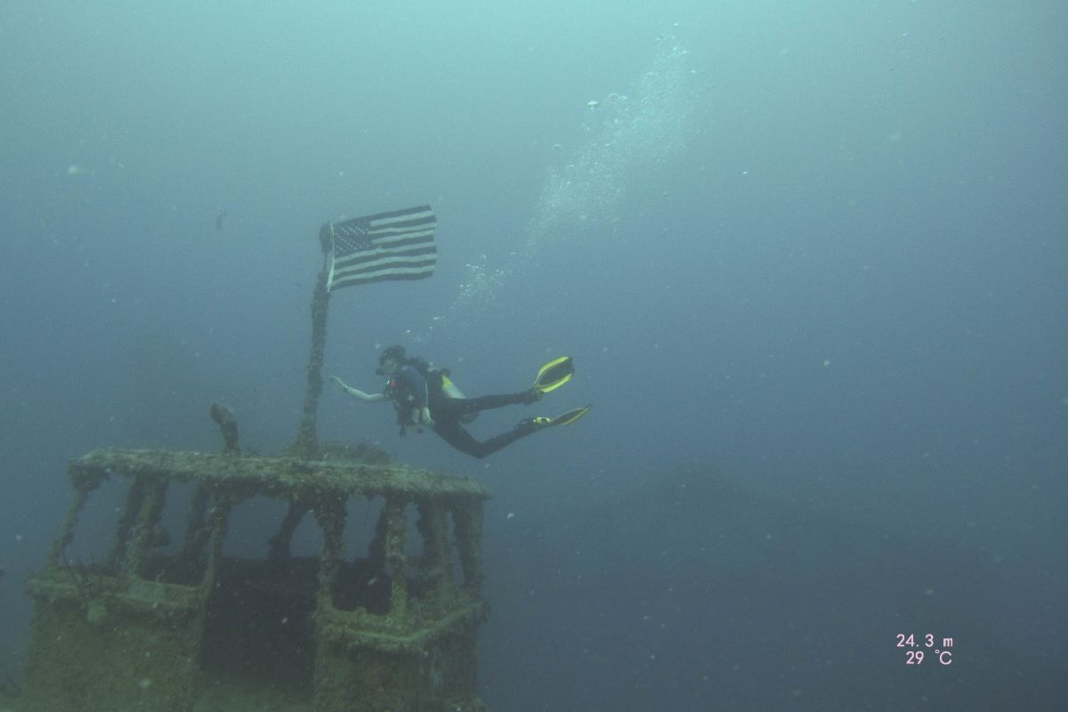 Diving the U.S.N.S. Vandenberg in Key West, Florida.